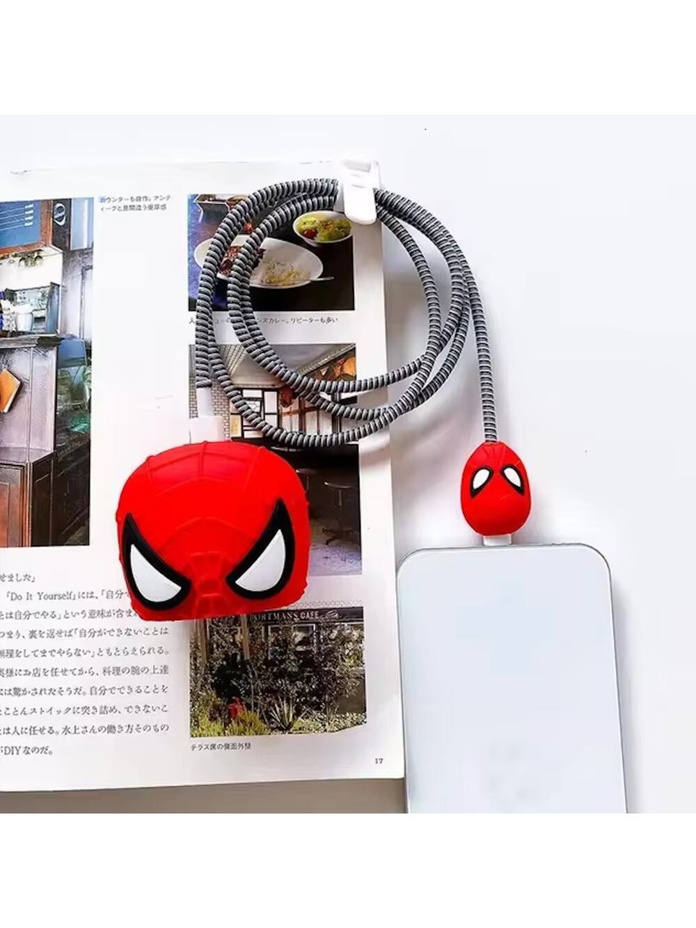 Spider Man iPhone Charger Cover Cable Protectors P12
